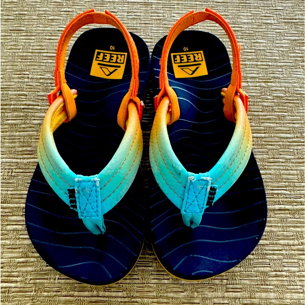 Kids Reef Sandals Little Ahi, Sun & Sea Size 10